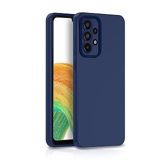 Pikkme Samsung Galaxy A33 5G Back Cover Soft Matte Liquid Silicone TPU | Camera Protection | Shockproof Slim Back Case for Samsung Galaxy A33 5G (Blue)