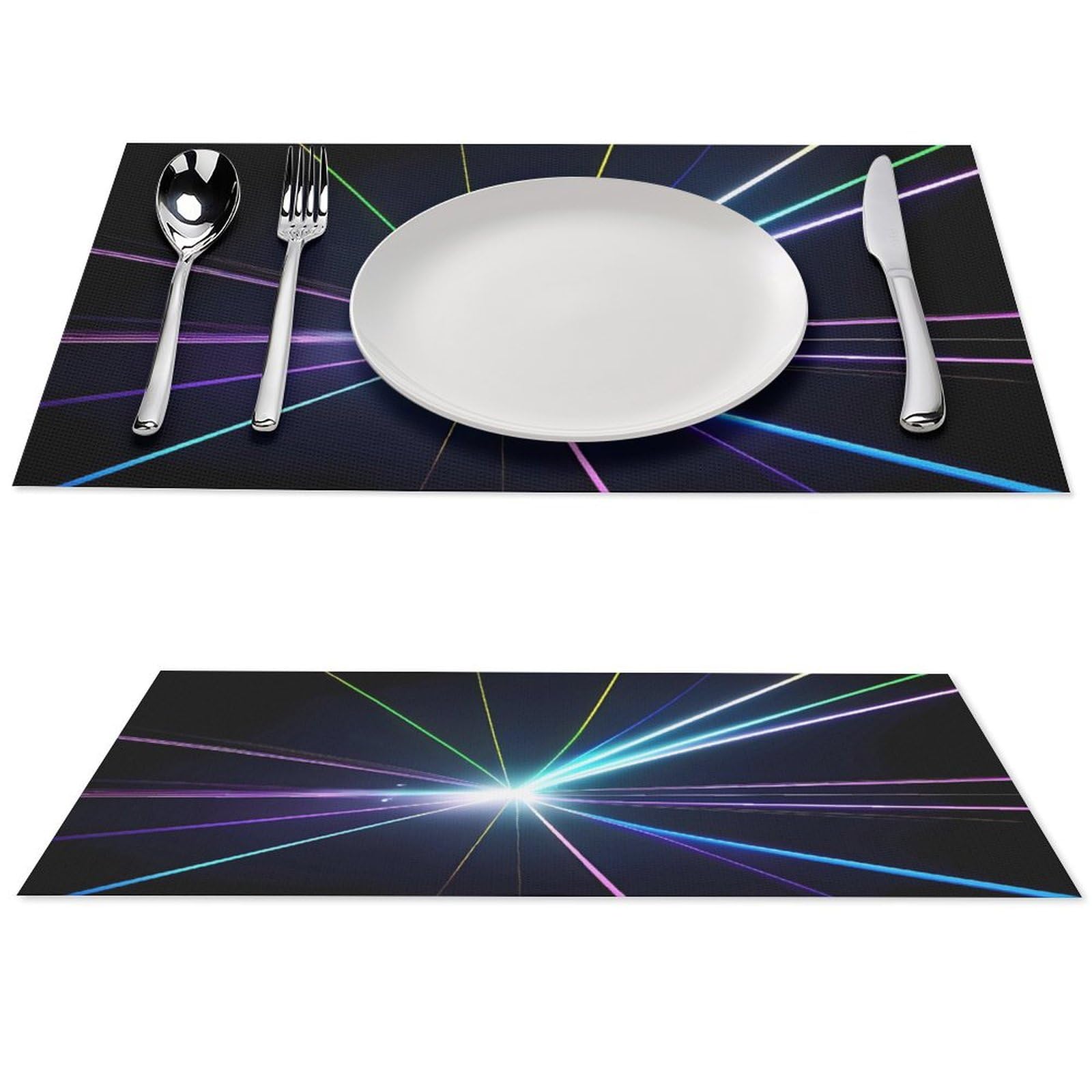 Sets de table de cuisine durables et lavables en PVC imperméable