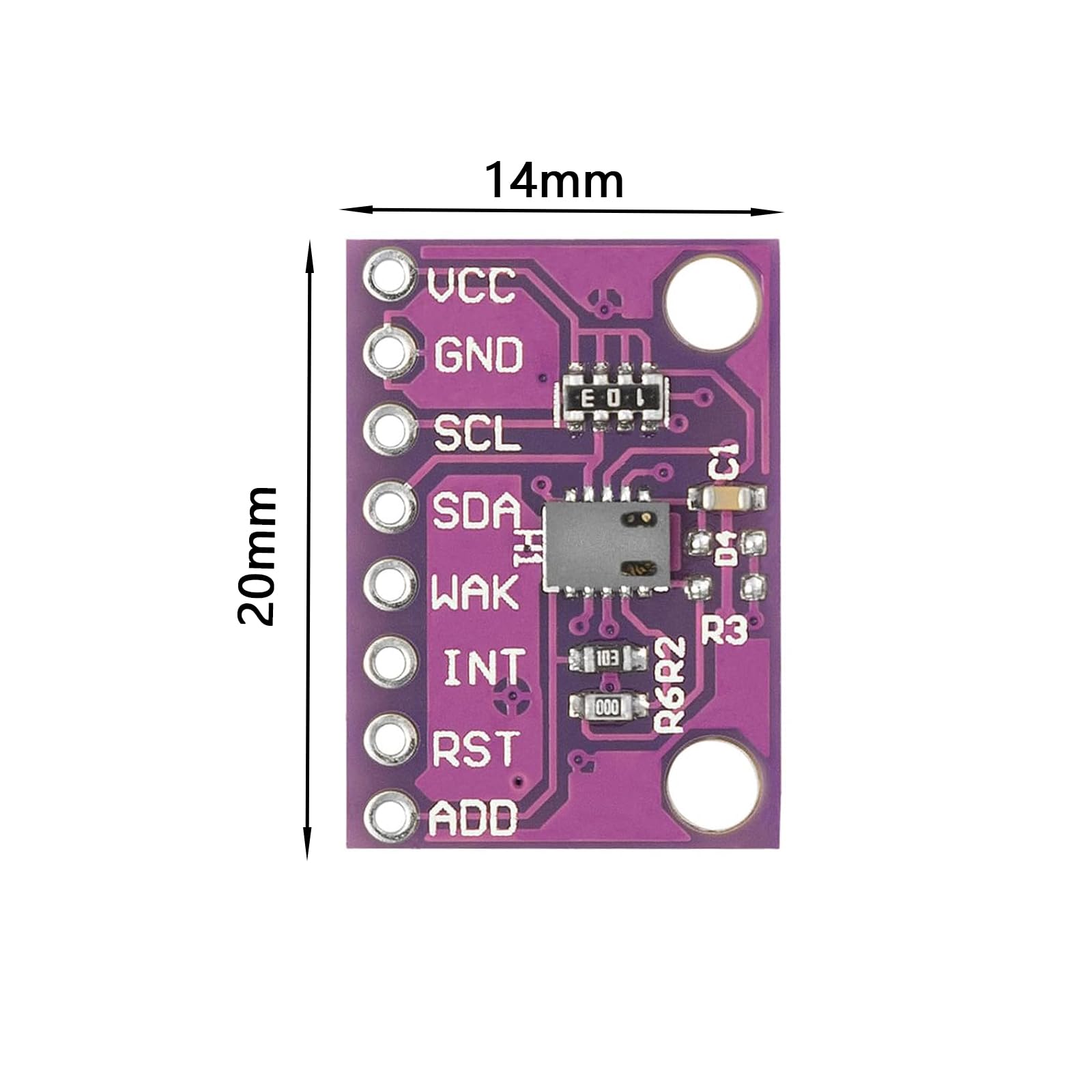 CCS811 Carbon Monoxide CO VOCs Air Quality Numerical Gas Sensors Module High Precision Power Sensor de gas digital con potencia extremadamente baja