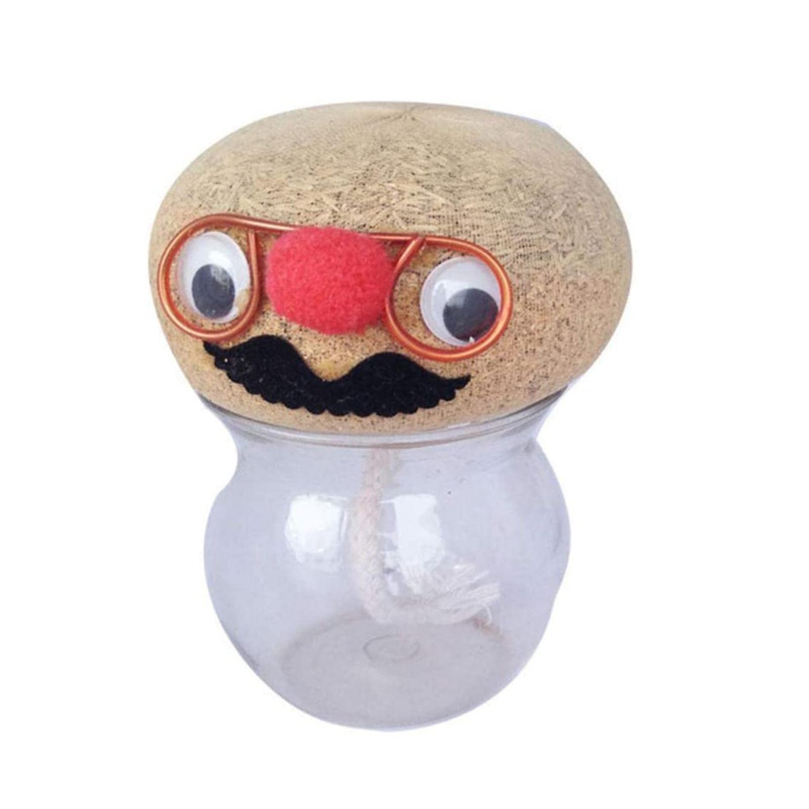 Muñeca con cabeza de hierba, divertida muñeca de hierba, jardinera ecológica para niños, manualidades con cabeza de hierba, actividades creativas para niños, juguetes de jardín temáticos de naturaleza