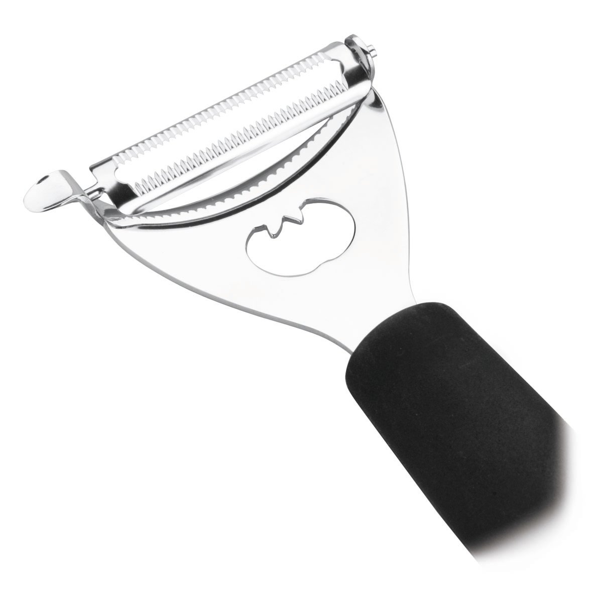 LACOR Professional Y Tomato Peeler Serrated-S, 5.5 x 30 x 30 cm, Black