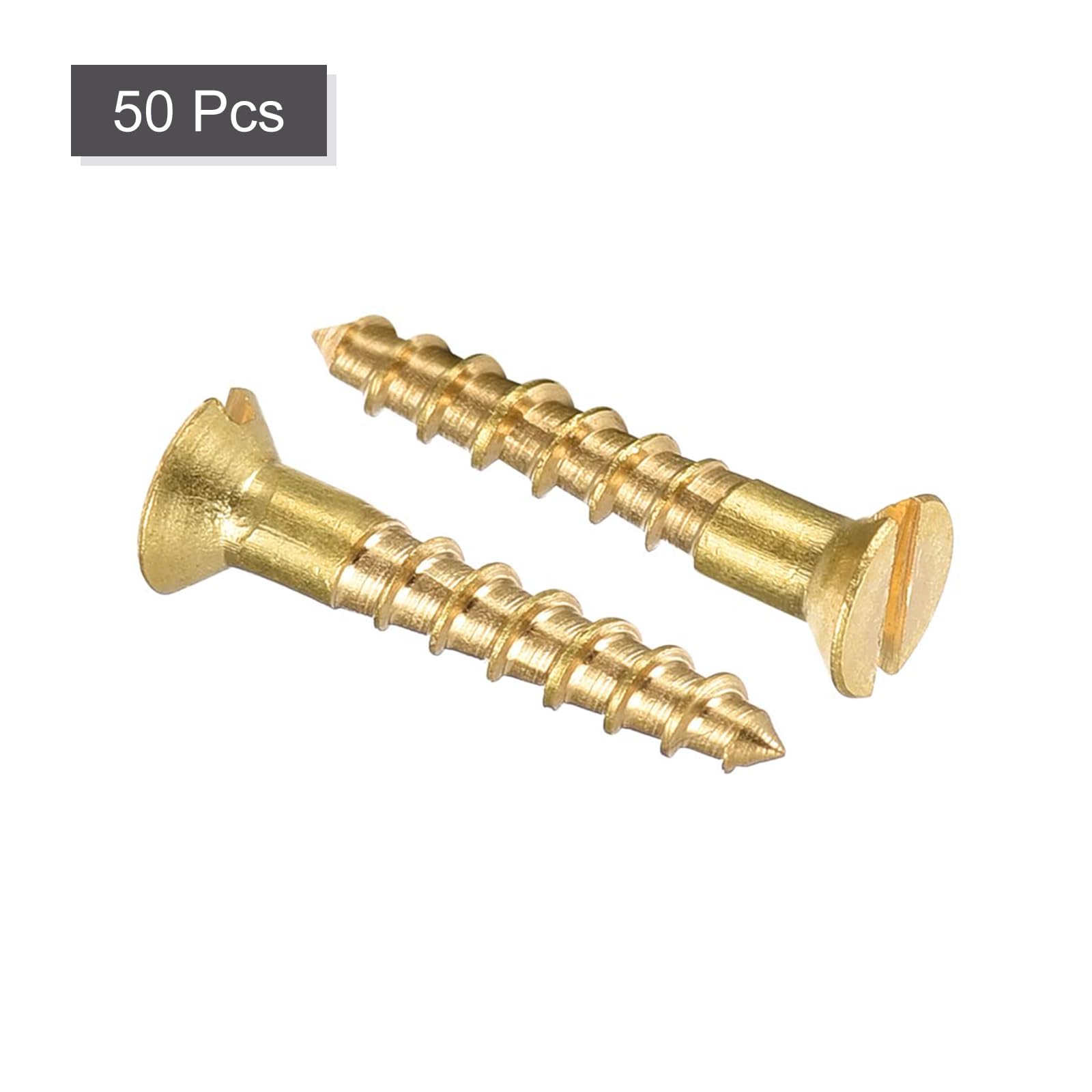 TA-VIGOR 50Pcs Self Tapping Screws, M2 Slotted Flat Head Screw, 12mm Round Head Slotted Tapping Screws - Image 3