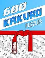 Vista 1 de 600 Kakuro Puzzles Medium Unique Cross Sum Puzzles Kakuro with Solutions
