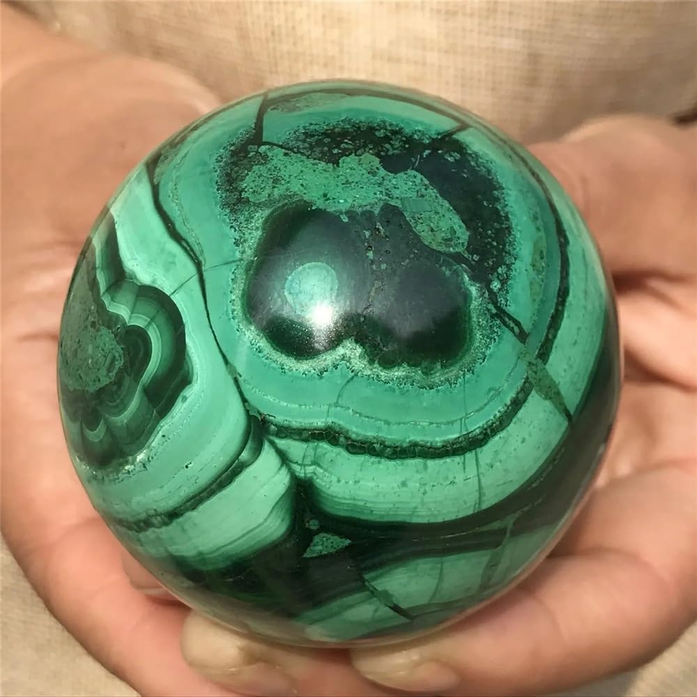 Stone Peacock Ore Ball Quartz Crystal Home Decoration Gem(350-400g)