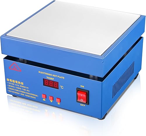 Placa caliente de soldadura mejorada de 110 V 850 W Microcomputadora LED Estación de soldadura de precalentamiento eléctrico soldador Placa caliente