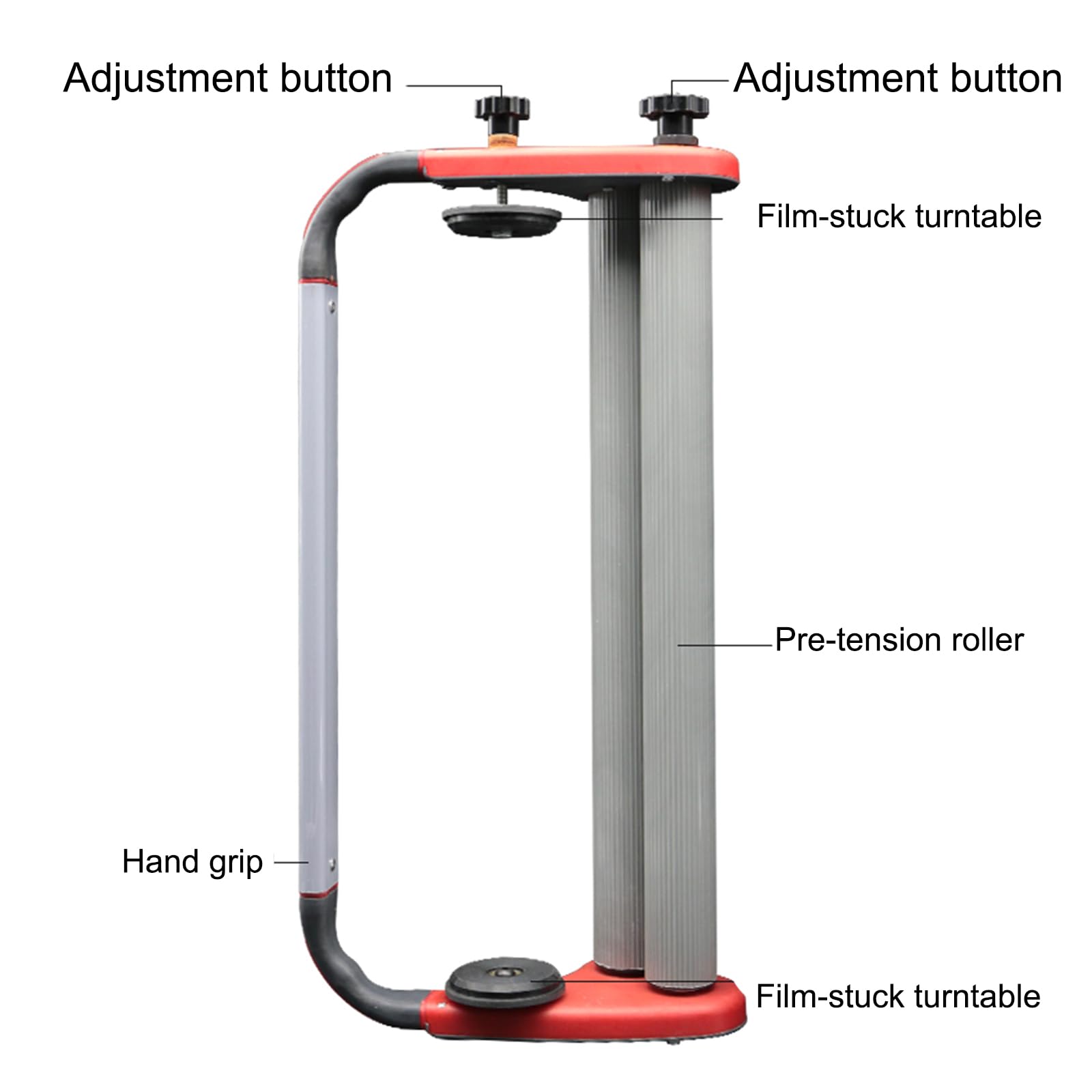 HMWOKPOT Stretch Film Dispenser, Handheld Film Winding Machine Manual Pallet Wrapper Tool Set for Food Packaging in Restaurant, Supermarket
