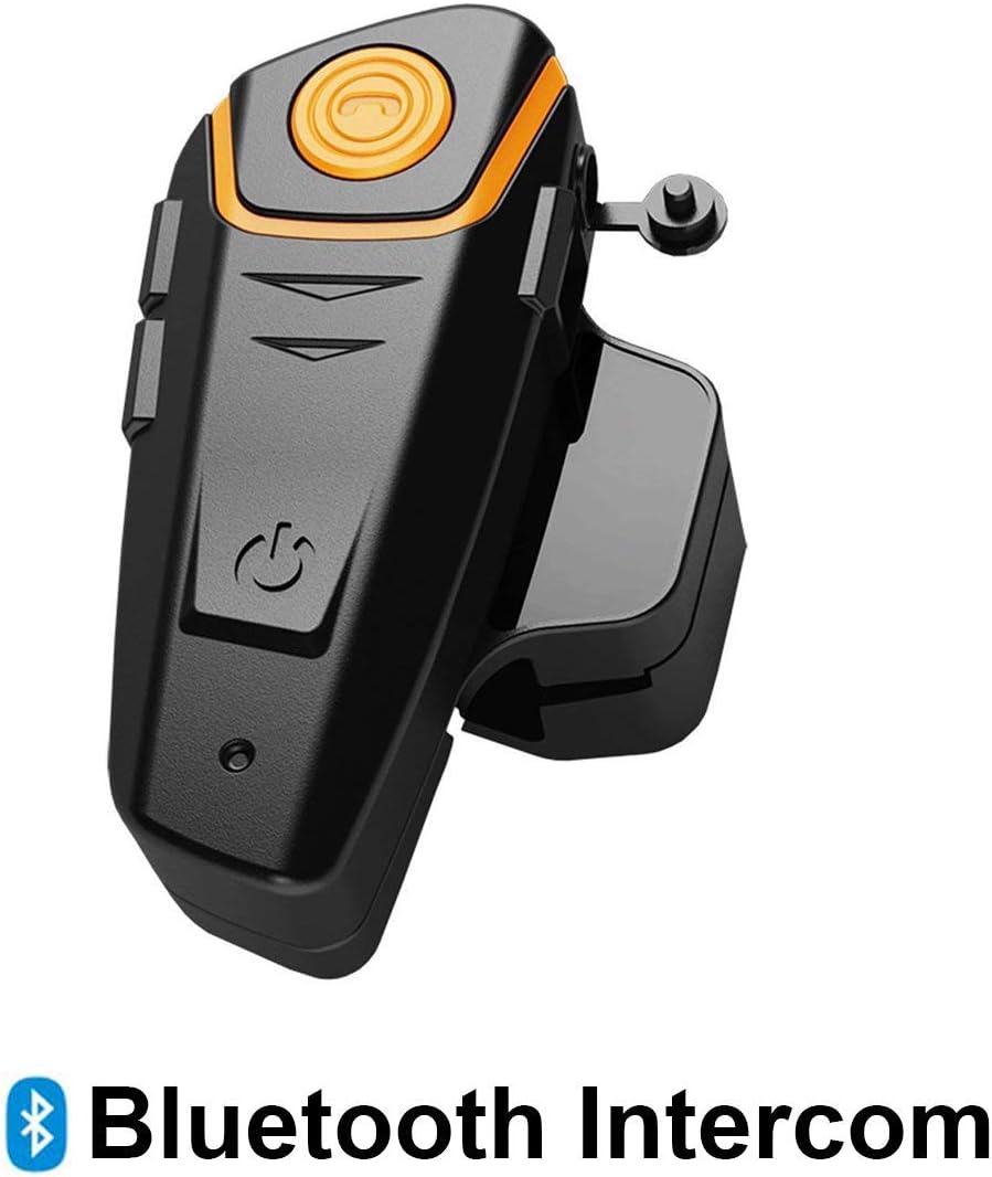 Baile Motorcycle Bluetooth Headset,1000M Helmet Bluetooth Communication Systems Ski Helmet Headphones Bluetooth Intercom Walkie-Talkie for Snow Mobile,Up to 3 Riders (Handsfree,FM Radio, Waterproof)