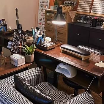 Amazon.co.jp: 無垢材マニキュアテーブル、純粋な木製アート