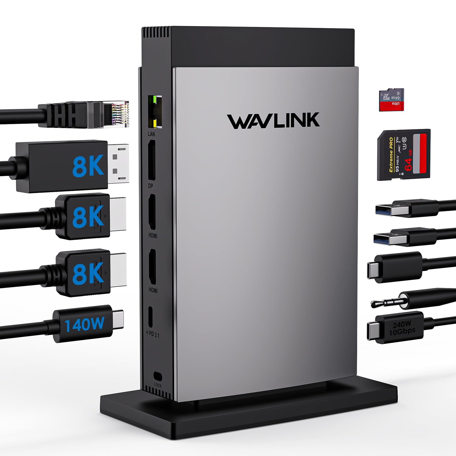 Amazon | WAVLINK11-in-1 USB-Cドッキングステーション、3画面モード