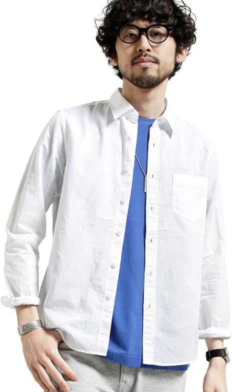 Amazon ナノ ユニバース Nano Universe フレンチリネンシャツ Xl ホワイト Nano Universe xl030 シャツ 通販