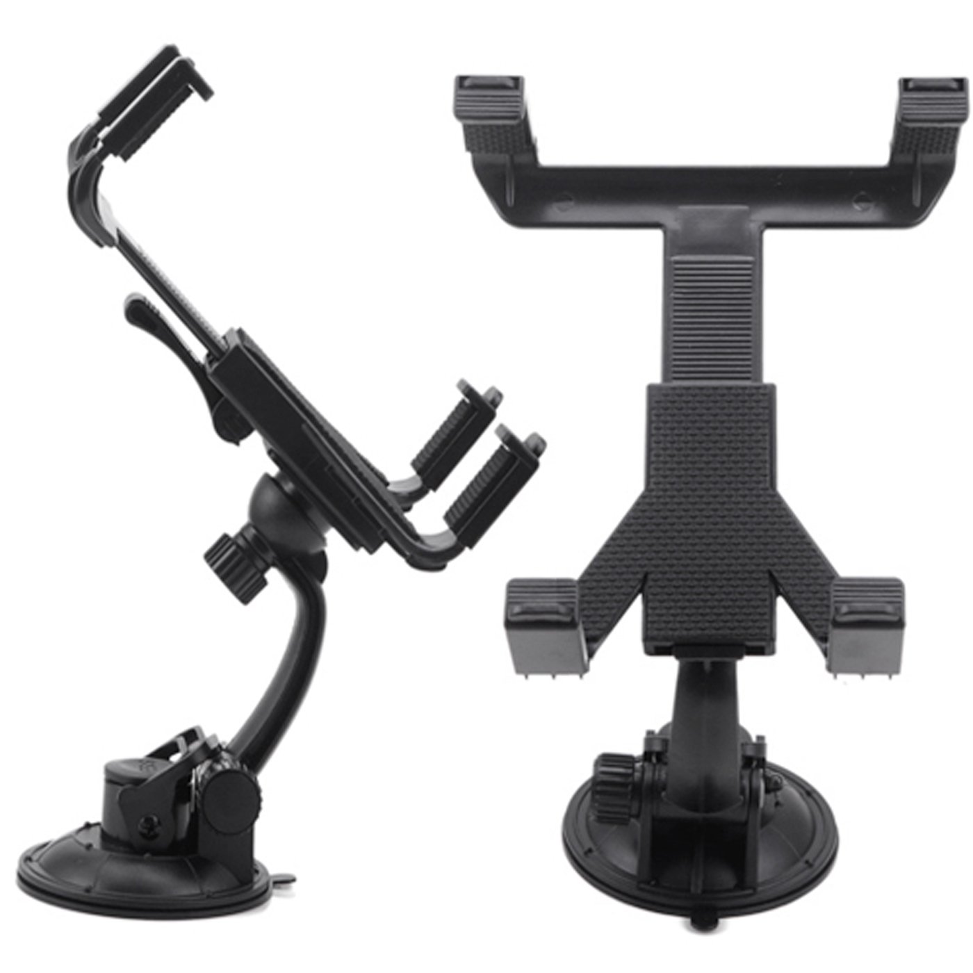 HDE Universal Adjustable 360 Degree Rotating Tilt Swivel Suction Cup Car Dash Windshield Dashboard Tablet Mount