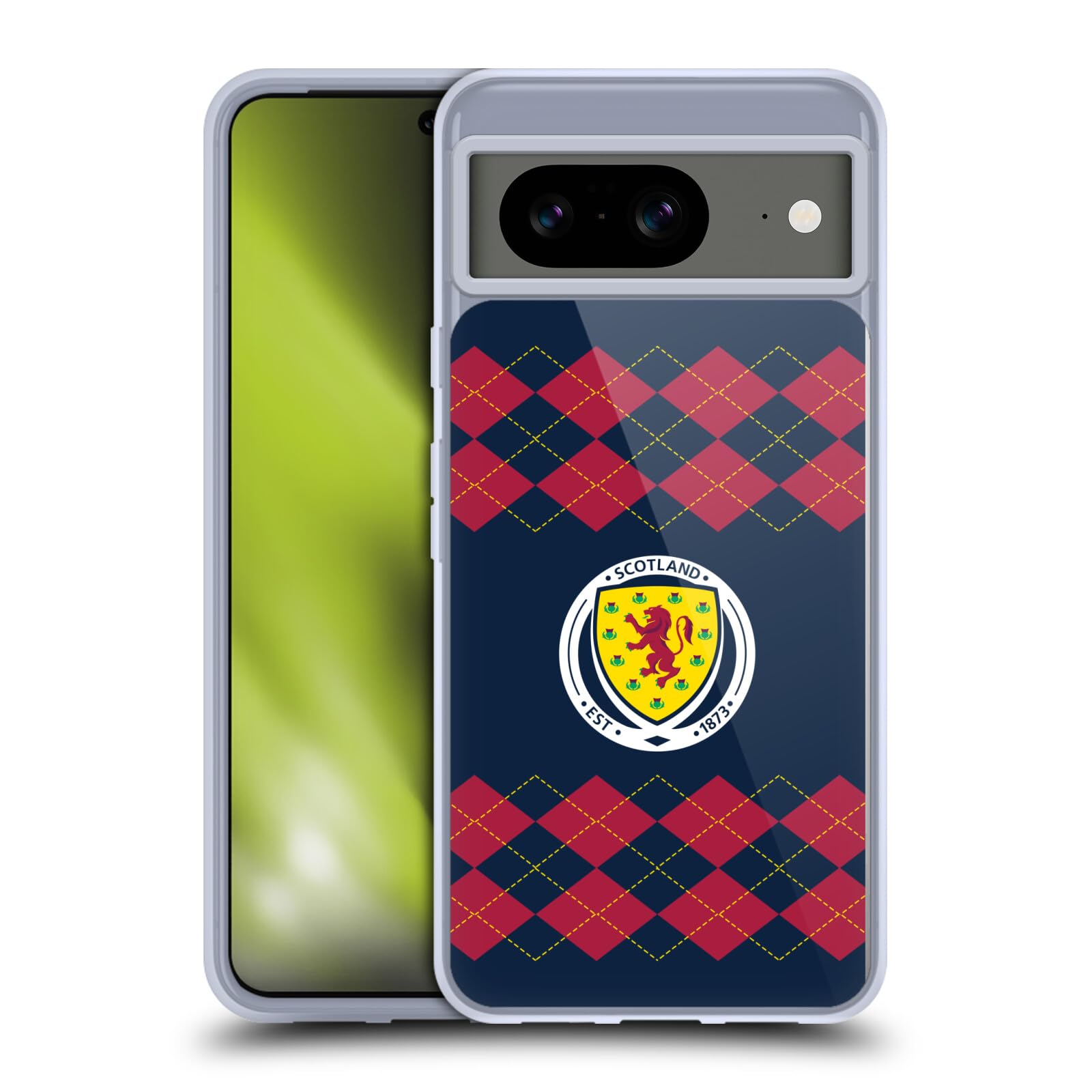 Funda de gel Google Pixel 8 protectora militar Escocia argyle compatible con MagSafe 7