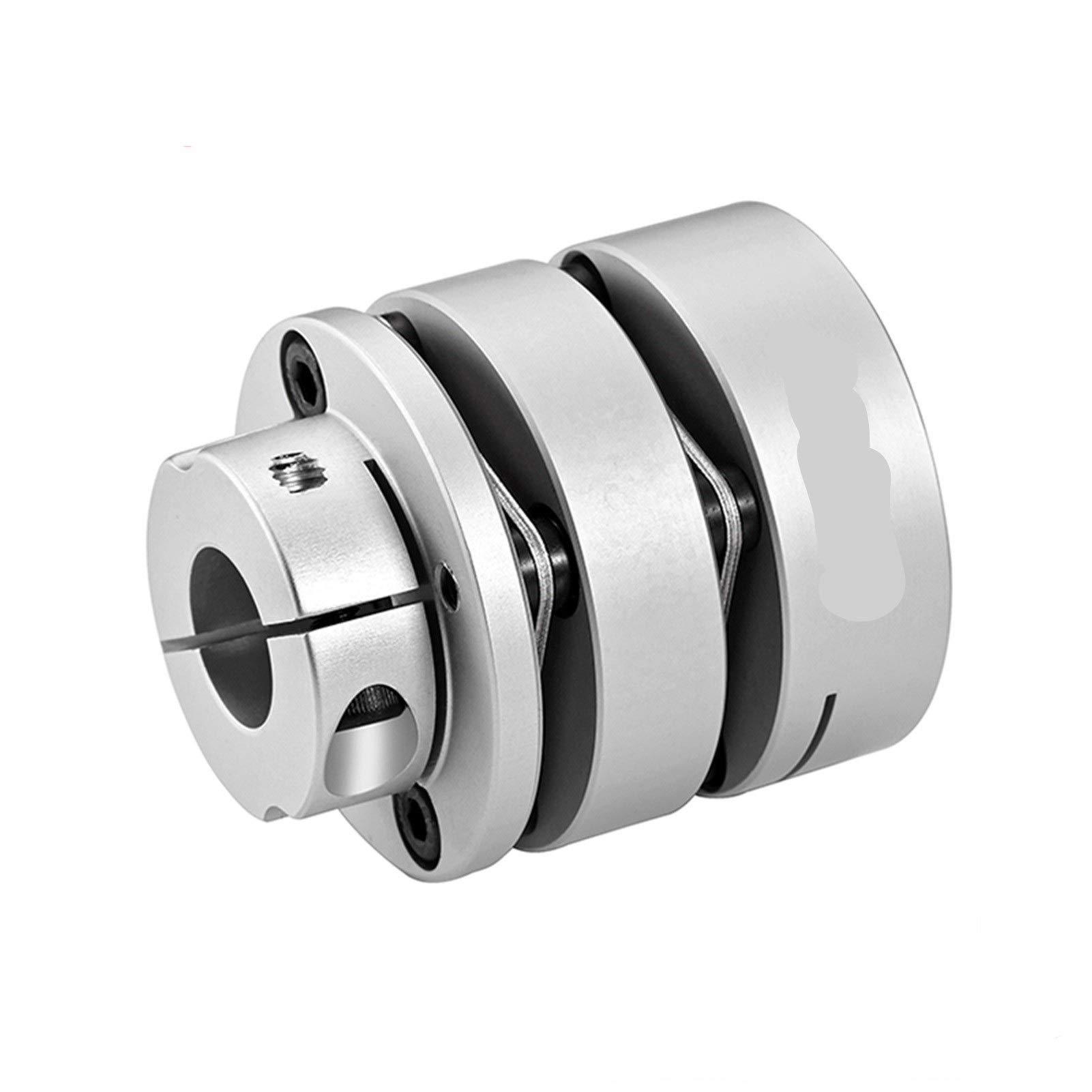 YFCDZVBH Coupleur Double diaphragme couplage Flexible Pince en Alliage d'aluminium for la stepmoteur de codeur CNC Inner Diameter : 34x42.9 (5 12)(5 15)
