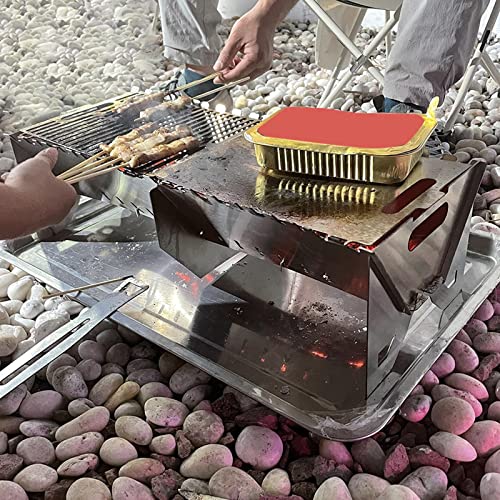 Gril à charbon pliant portable pour pique-nique et camping en plein air - 6