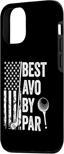 Miniatura 5 de Funda para iPhone XXS Best Avo By Par con bandera de Estados Unidos, golf, día del padre, juego de palabras
