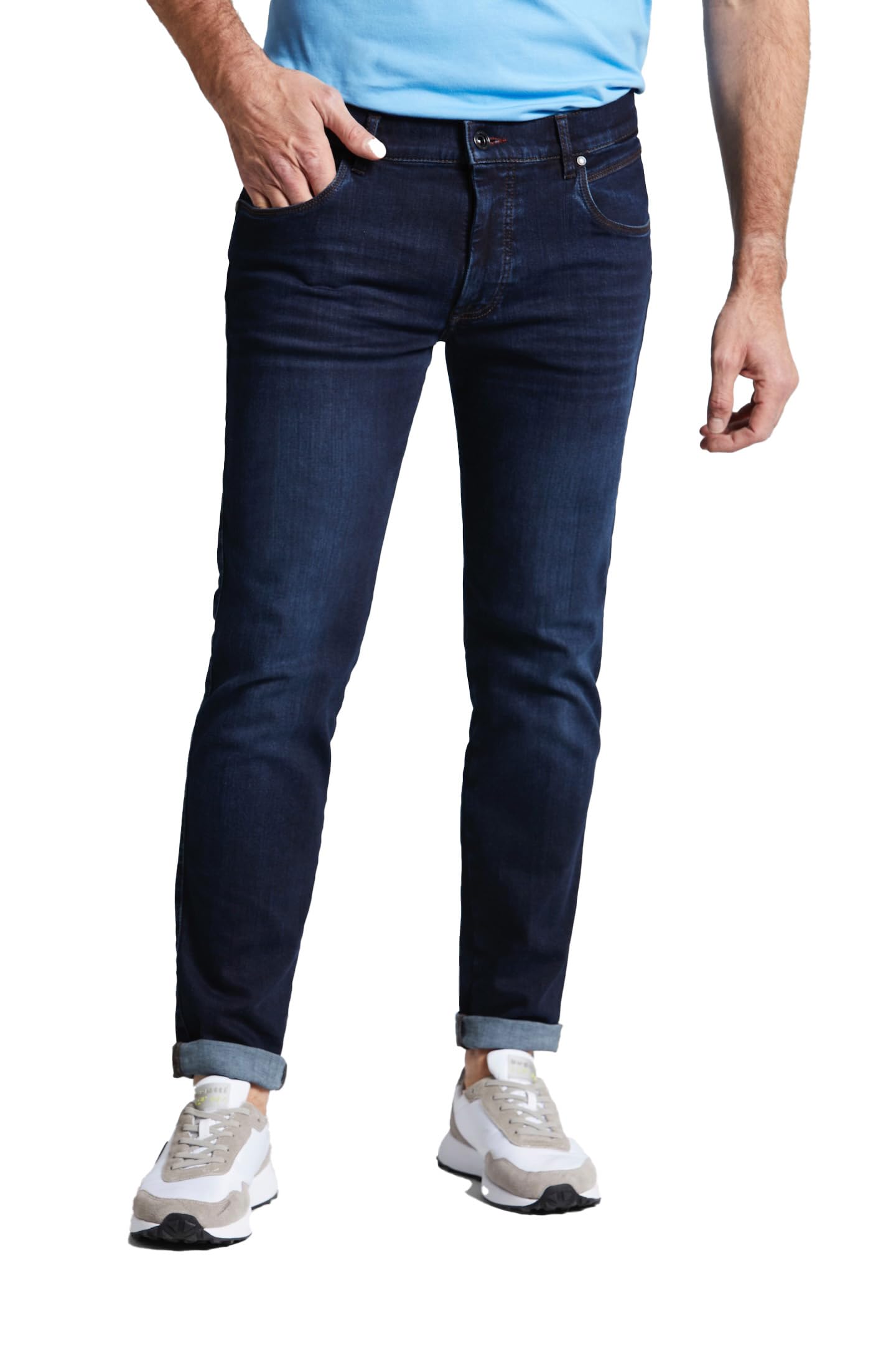 bugatti Men's Slim Jeans, Blue Stone, 32 W/34 L