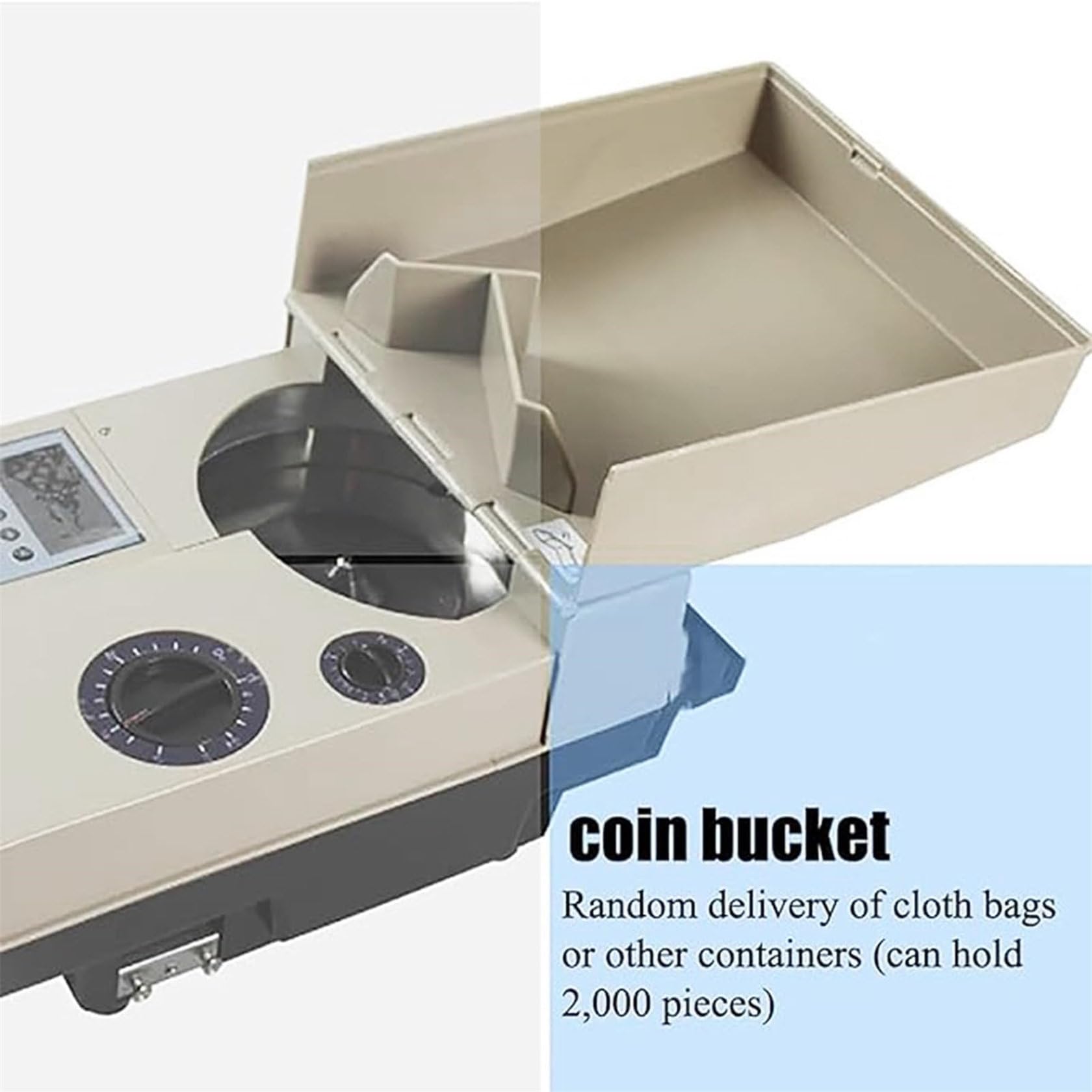 Conta Monete Elettronico, Selezionatrice E Conta Soldi Automatico da 1200 Pezzi al Minuto per 15 Mm A 34 Mm, Macchina Selezionatrice Monete, per Monete E Gettoni Internazionali