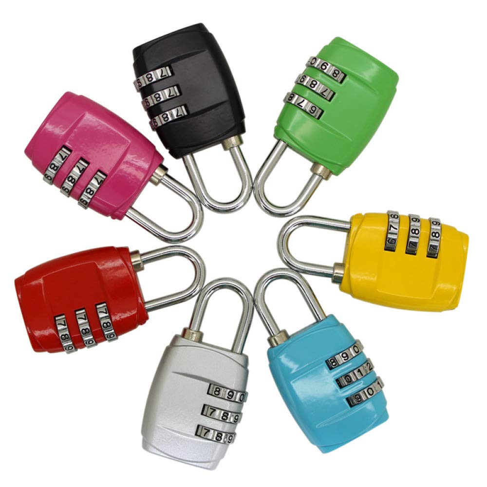 Lucchetti a combinazione， Lucchetti per valigie Lucchetto con password a 3 cifre, lucchetto a combinazione for bagagli da viaggio, piccolo lucchetto for cassetti, lucchetto elettronico(G,G)