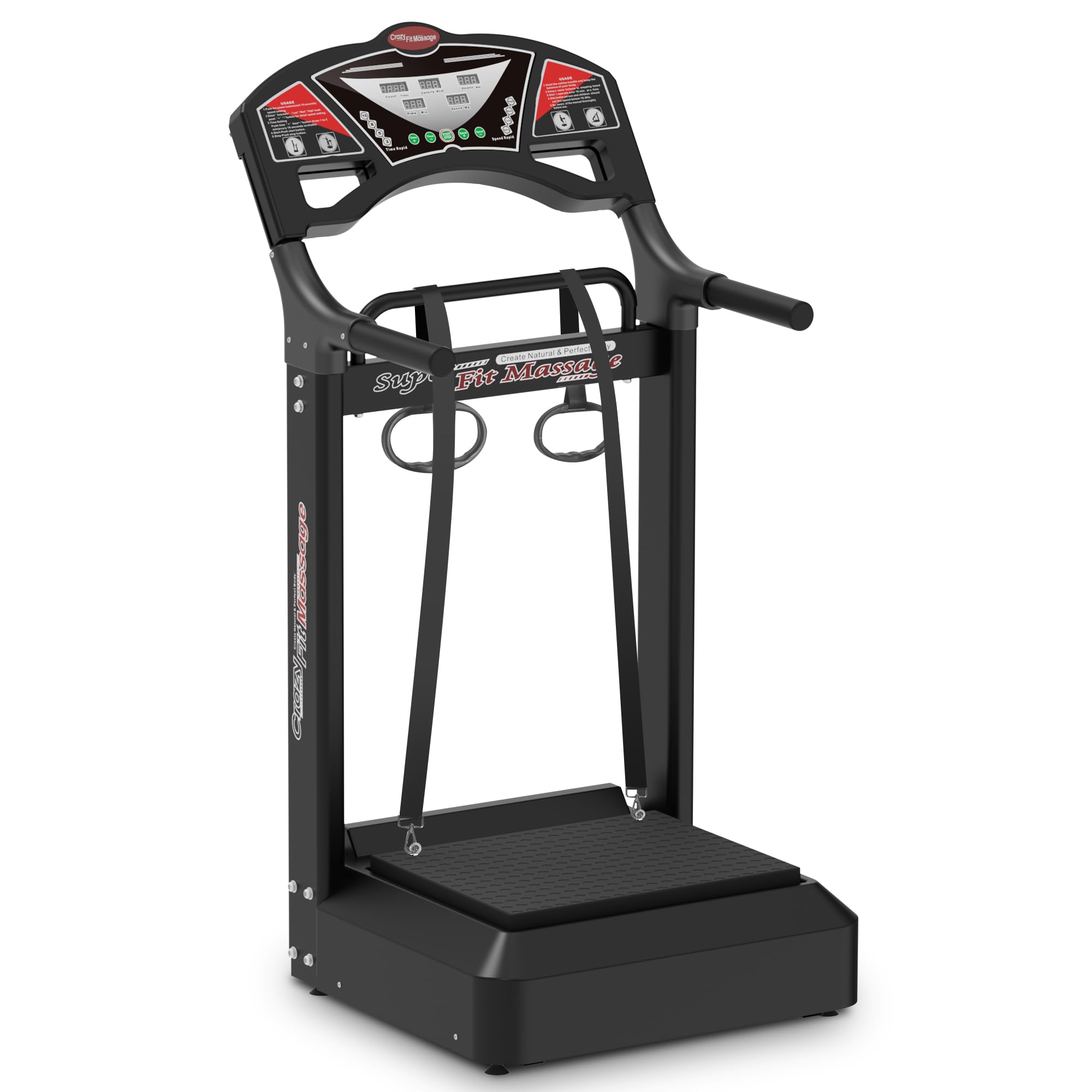 Vibration Platform Machine Full Body Vibration Plate Exercise Machine with Support Handles 99 Adjustable Speed Levels for Muscle