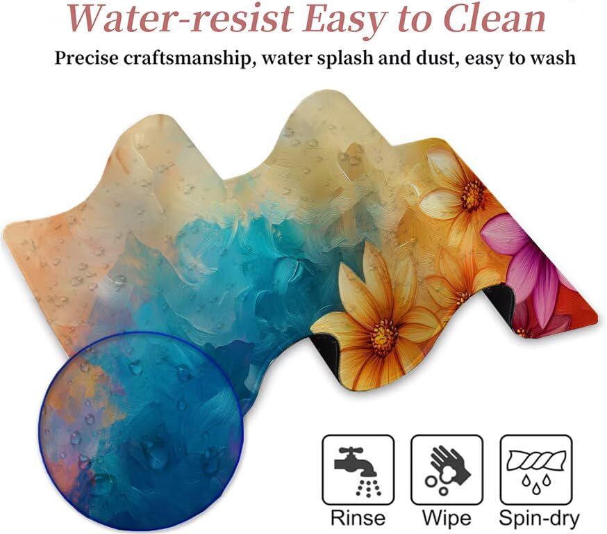 Tapis de souris antidérapant lavable pour protéger la table des taches