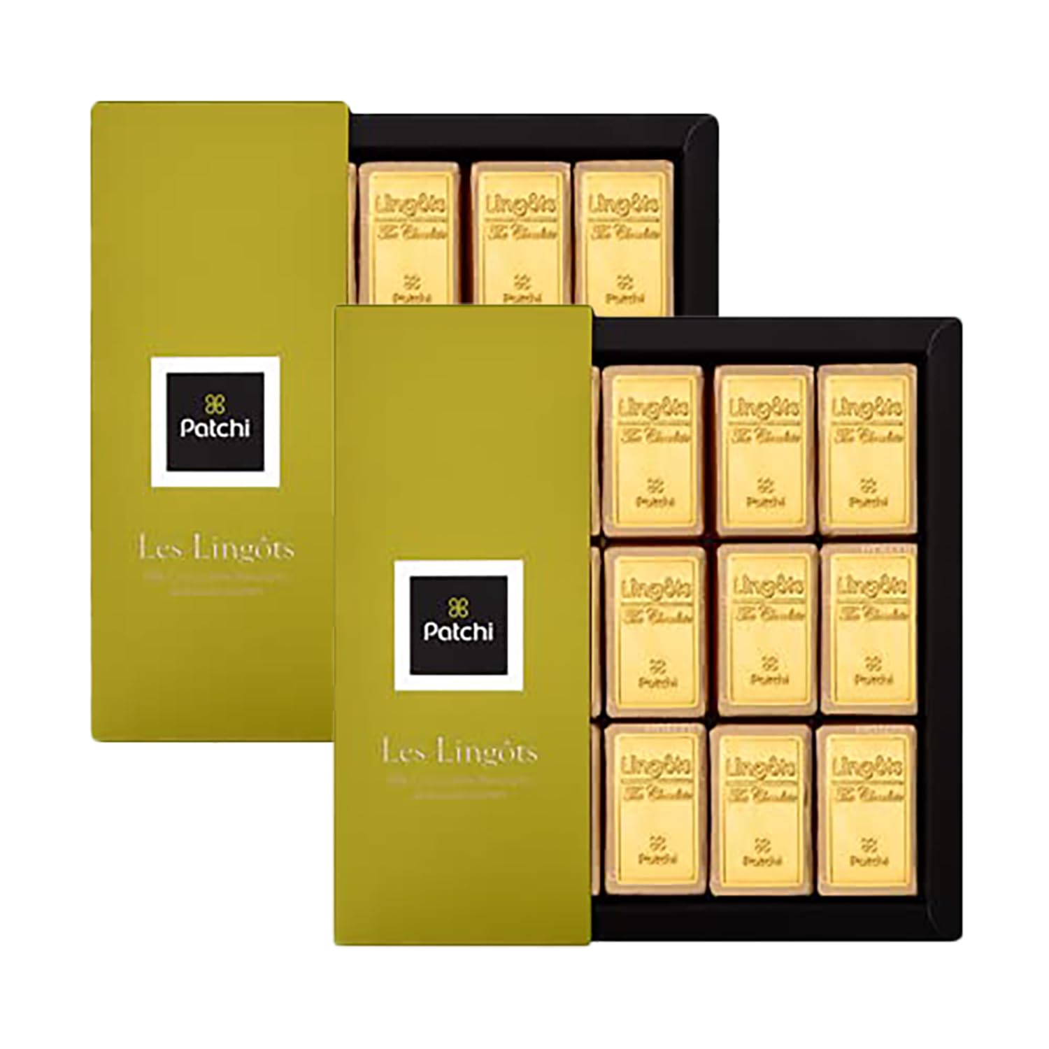 Amazon.com: Patchi Gold Bar Chocolate Gift Box 15 Pcs (0.55lb