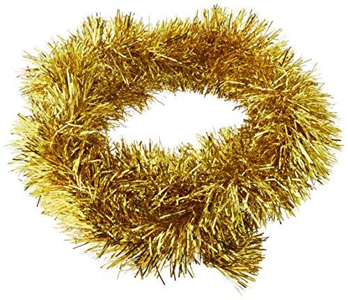 Gifts 4 All Occasions Limited SHATCHI-904 - Guirnalda de árbol de Navidad (120 mm de ancho), color dorado