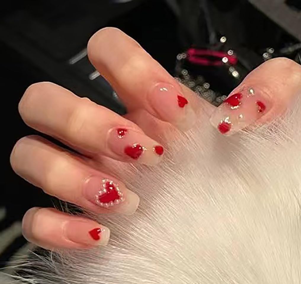 Amazon.co.jp: 【WSZHANGLZ】ハート ネイルシール 手用 足用 切りばめ