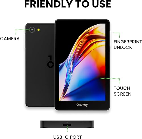 Miniatura 9 de Crypto Hardware Wallet OneKey Touch - Seguridad aislada por Internet Bluetooth - 5000+monedas y NFT, pantalla táctil antidesmontaje de 3.1 pulgadas,