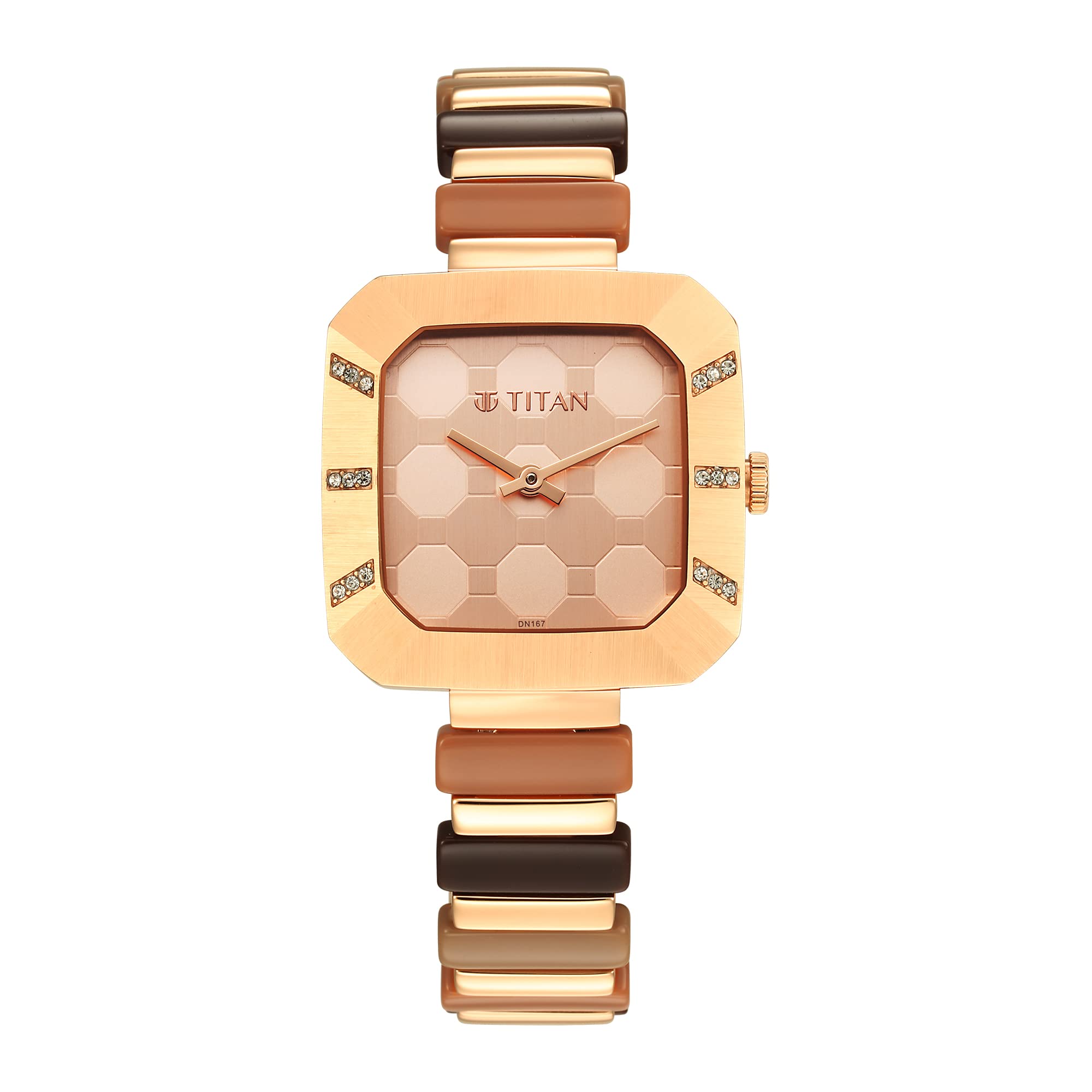 Titan Glitz Rose Gold Dial Analog Metal Strap Watch for Women-NS95208WD01 (B0BQ75S6TT) Amazon Price History, Amazon Price Tracker
