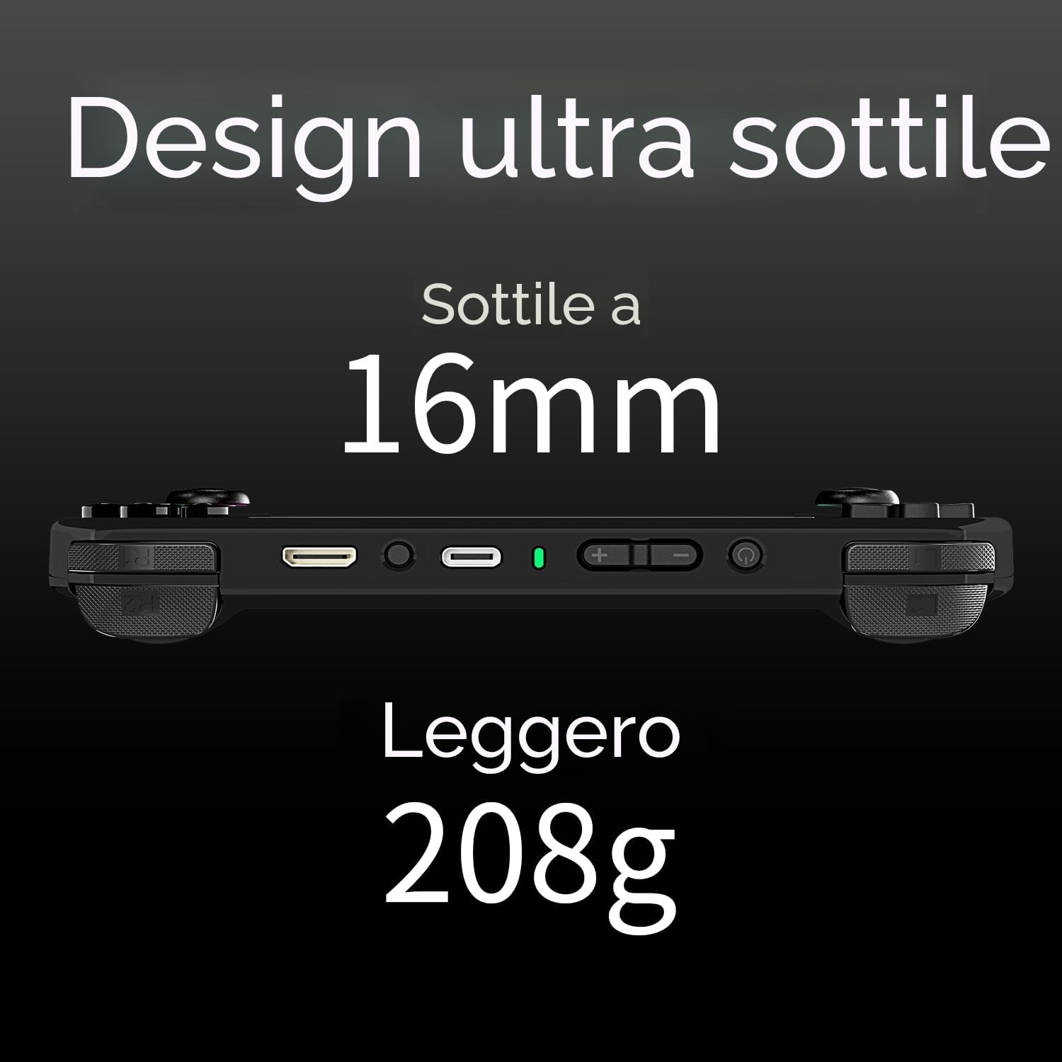 RG40XX H Console da gioco portatile, console da gioco retrò con illuminazione Joystick RGB, display IPS da 4 pollici, scheda TF 64G integrata e giochi 5571, compatibile con WiFi Blueto (nero, 64G)