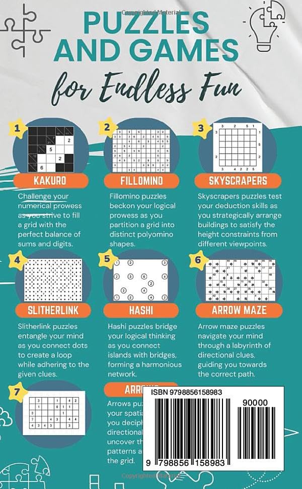 Pocket Size Activity Book for Adults: 250 Easy and Medium Logic Puzzles - Image 2