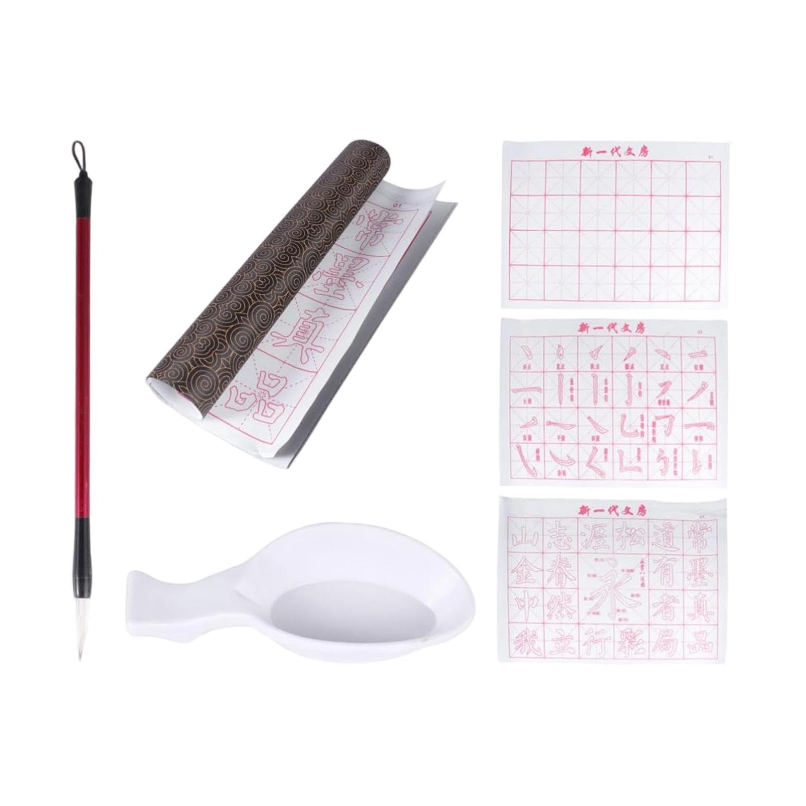 ENAKSHI Writing Cloth Set Reusable Grid Calligraphy Cloth for Office Dorm Enthusiast-image-23