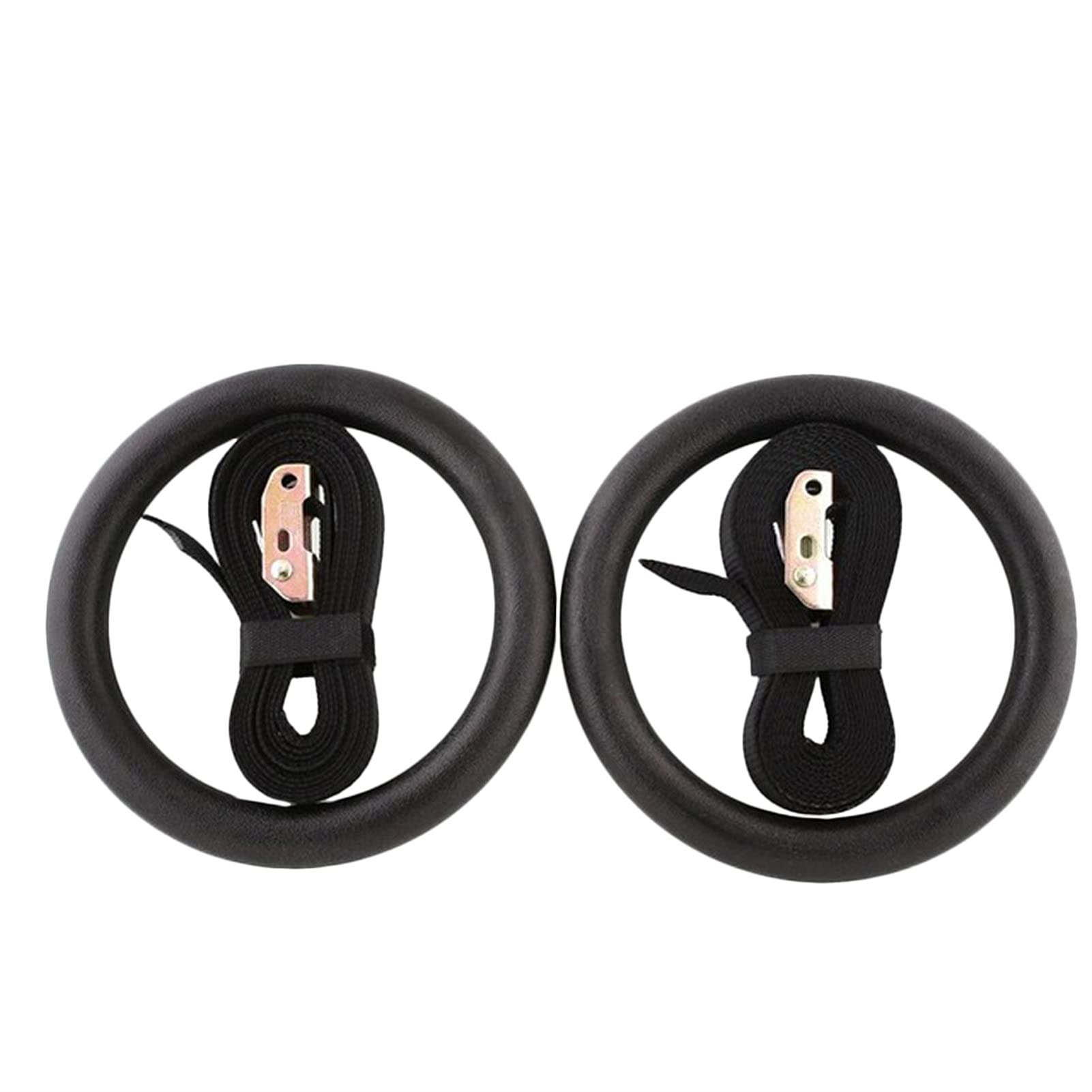 Anelli per il fitness, Anelli for ginnastica in ABS con cinghie e fibbie for allenamento di forza, set di anelli da tirare for ginnastica domestica