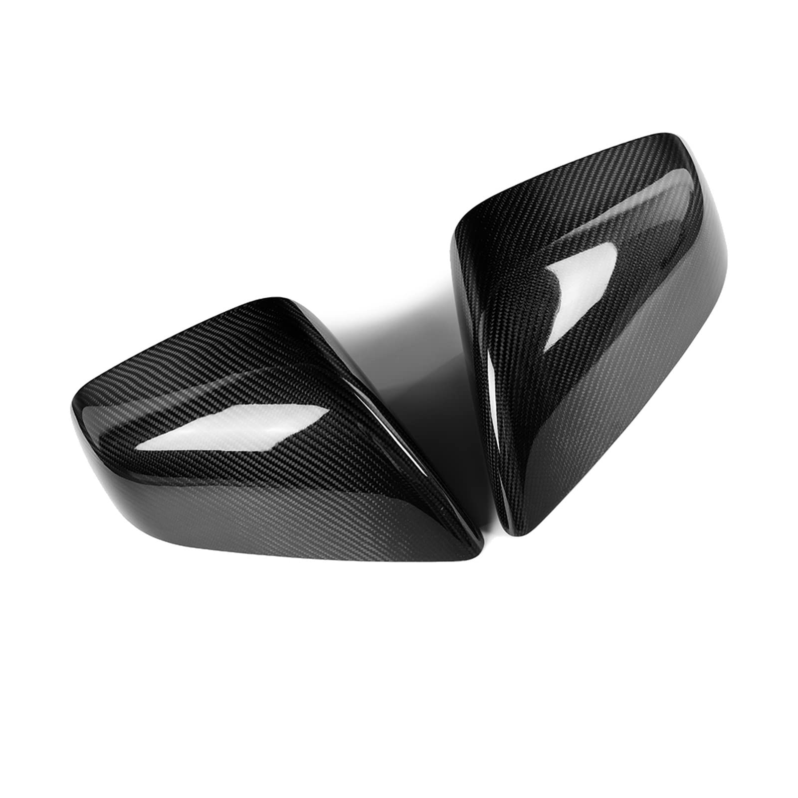 espejo retrovisor Para Tesla Para Model 3 Y Cubierta de espejo retrovisor coche Espejo fibra carbono Para mate brillante(For model Y-01)