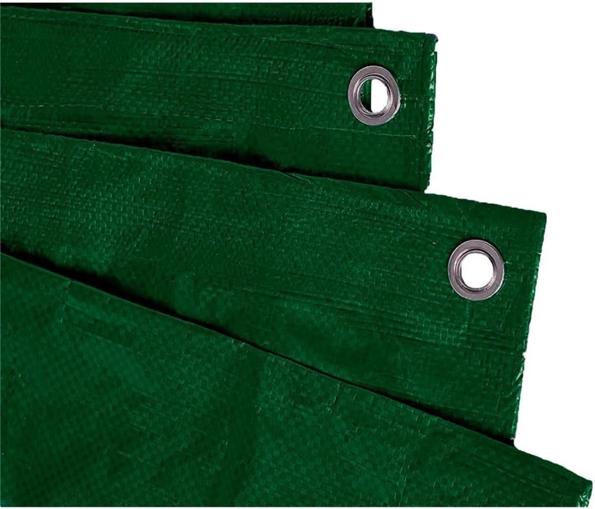 Mugar- Toldos o Lonas de Sombreo y Protección de 90g/m2 Medidas Disponibles - Resistentes a Rayos UV e Impermeables (8x12 Metros, Verde)