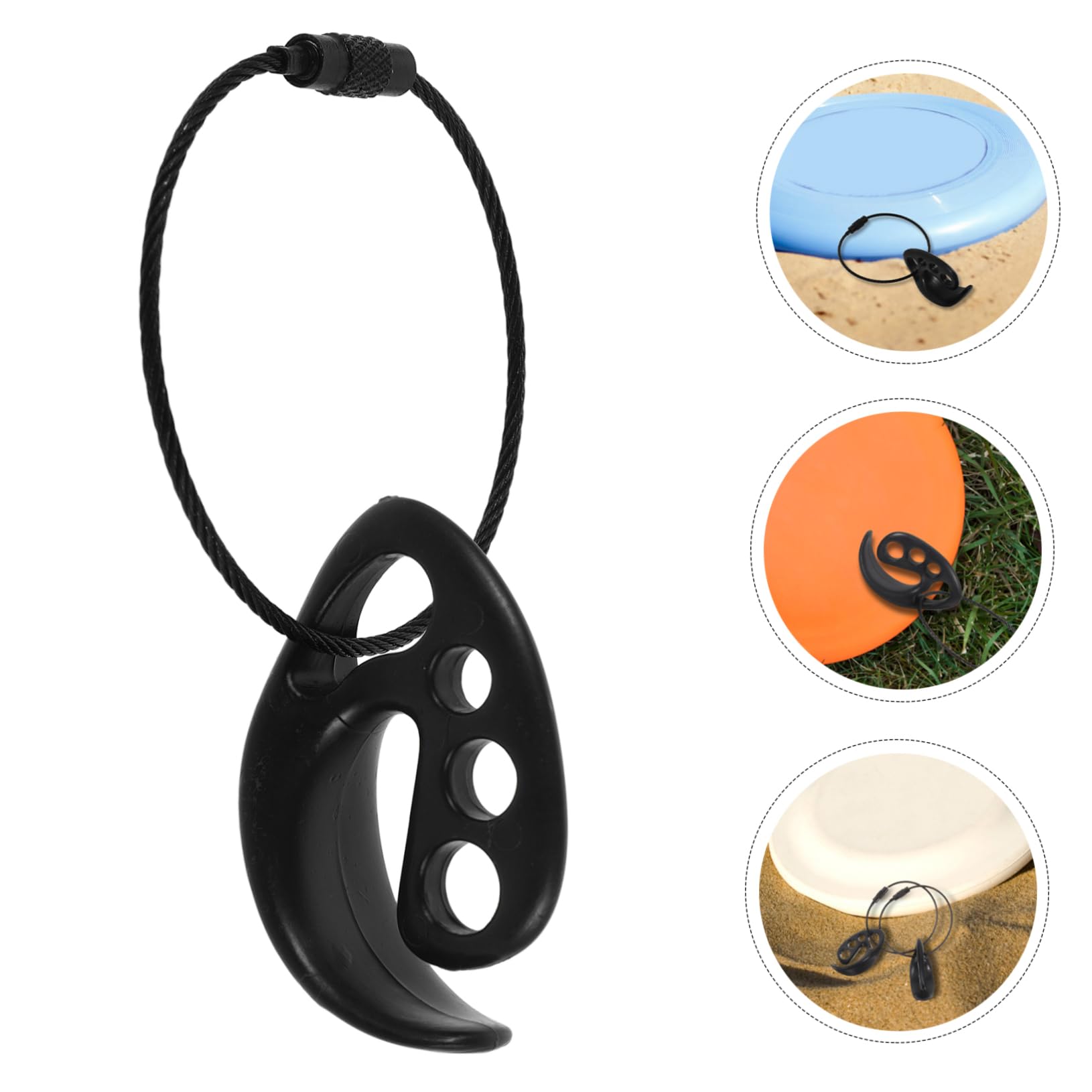 BRIGHTFUFU Disc Flying Accessory 2pcs Buckle Plastic Holder Clamp Safe for All Ages