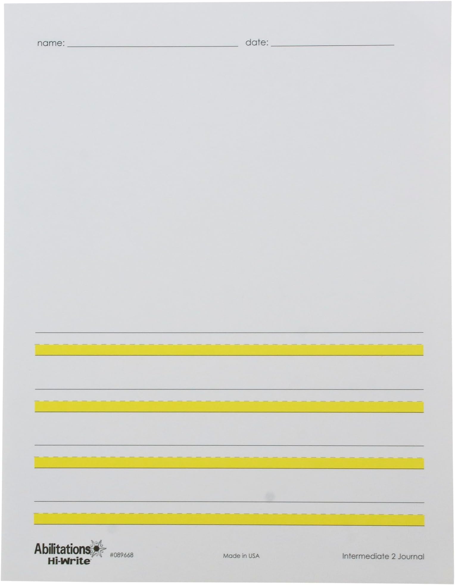 089668 Integrations Hi-Write Journal Paper - Intermediate 2 Paper - 100 Pack