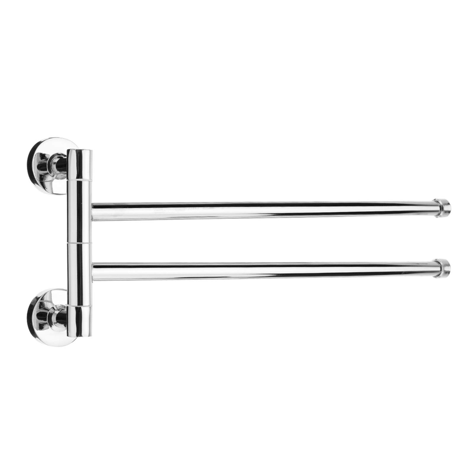 Porte-serviettes pivotant en acier inoxydable chic et durable pour salle de bain