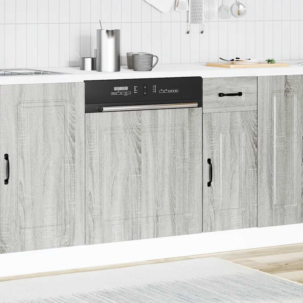 Générique Geschirrspüler 60 cm, Sonoma, Grau, 60 x 1,5 x 57 cm, aus Holz, glatte Oberfläche, feuchtigkeitsbeständig, leicht zu reinigen mit einem feuchten Tuch, zeitloses Design