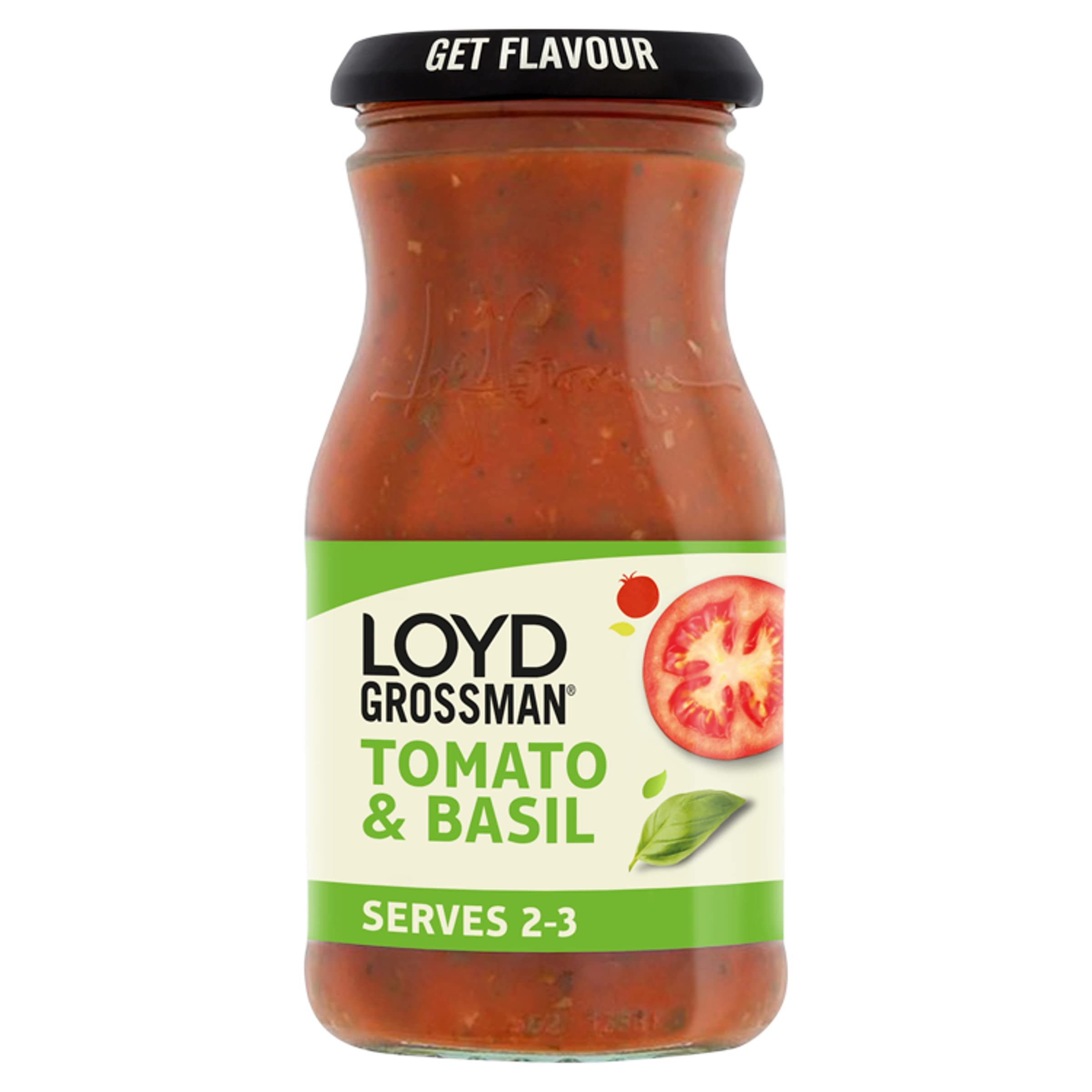 Loyd Grossman Italian Tomato & Basil Sauce, 350 g Jar (1-Pack)