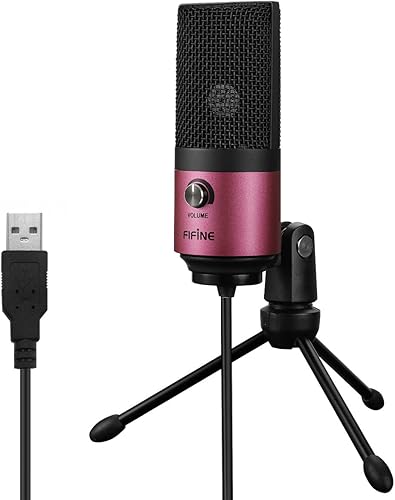 Miniatura 2 de FIFINE Grabación de micrófono de condensador de podcast USB en el ordenador portátil, no necesita interfaz de tarjeta de sonido y Phantom Power-K669