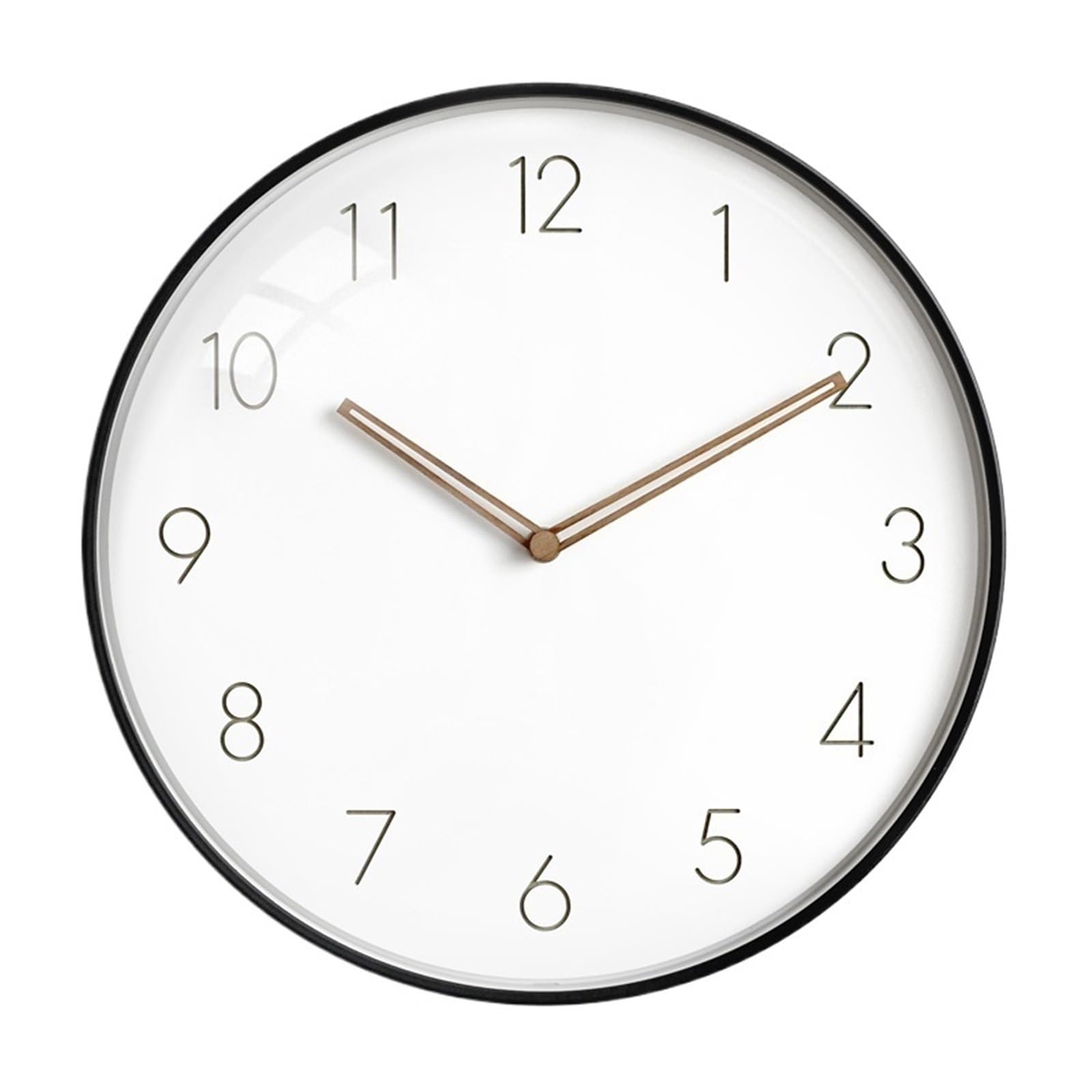 Aioneer Wall Clock Nordic Luxury Home Living Room Silent Clock Battery Powered Worry Free Operation-12 inches