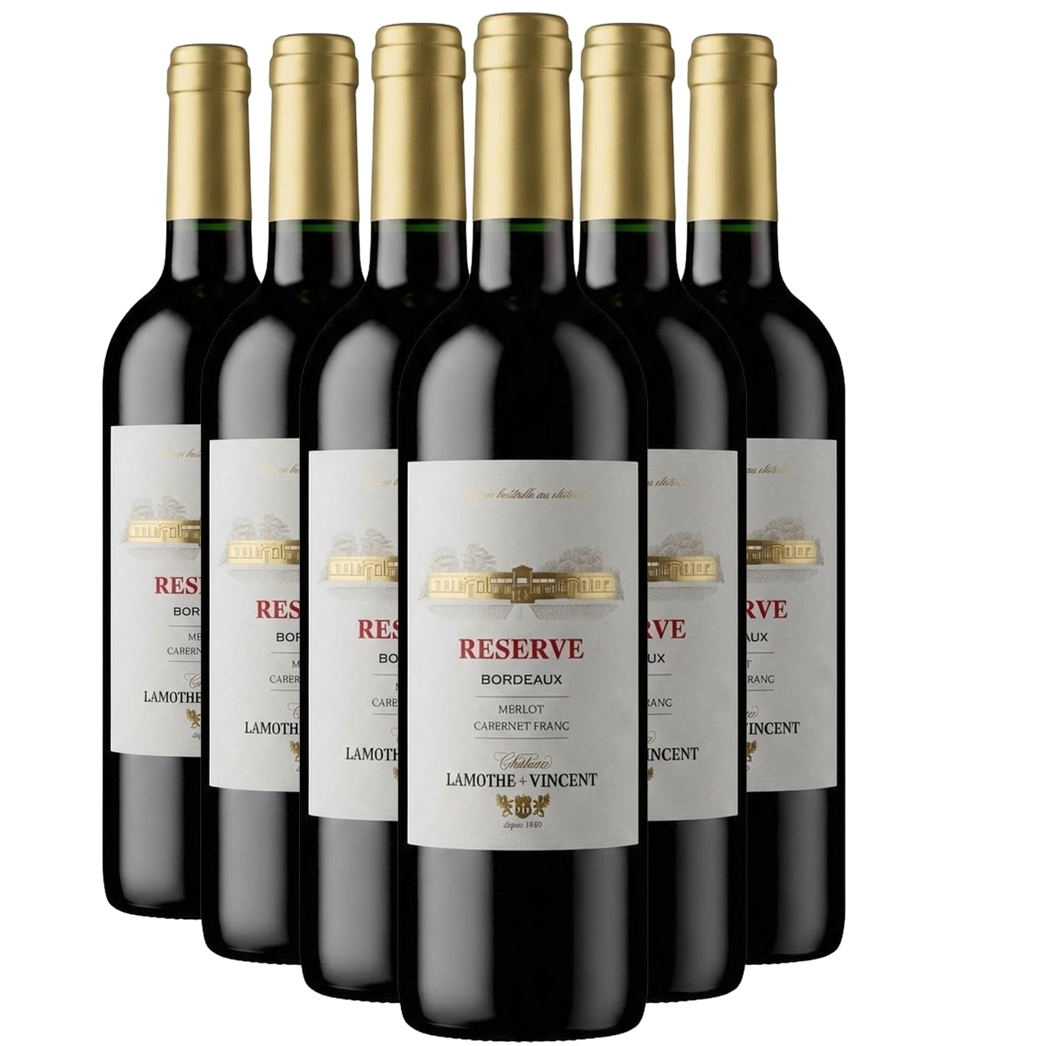 Château Lamothe-Vincent Bordeaux Réserve - Rouge 2023 - Vin Rouge de Bordeaux (6x75cl) HVE