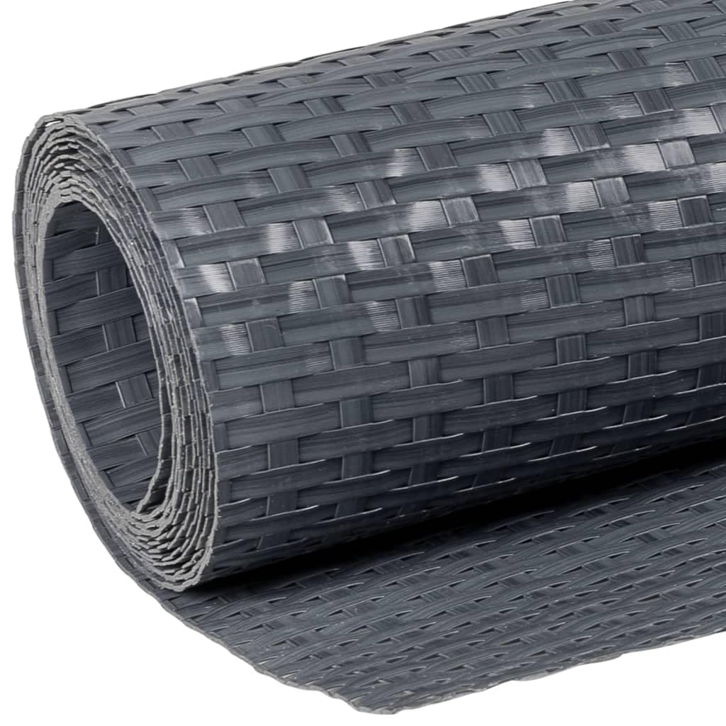 Paravent de Balcon Anthracite 500x80 cm résine tressée,Quincaillerie,Clôtures & barrières,Panneaux de clôture,3.35 kg-156241