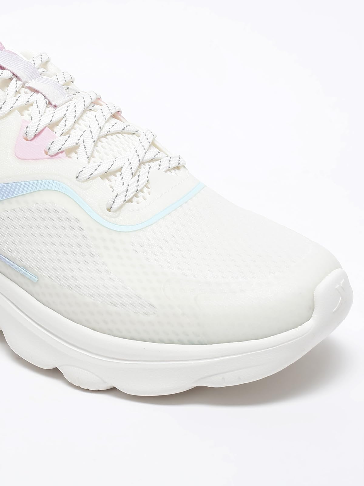 XTEP Canvas White,Ice Peach Running Shoes for Women Euro- 38 2