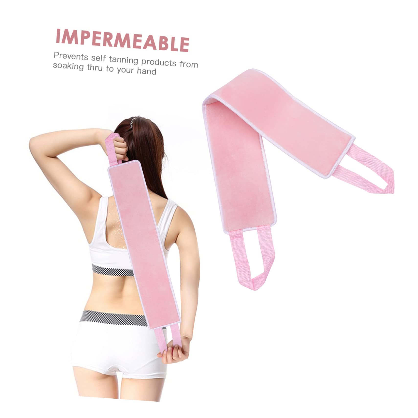 SOESFOUFU Flocking Back Strip Sunscreen Applicator for Back Tanning Lotion Applicator Wand