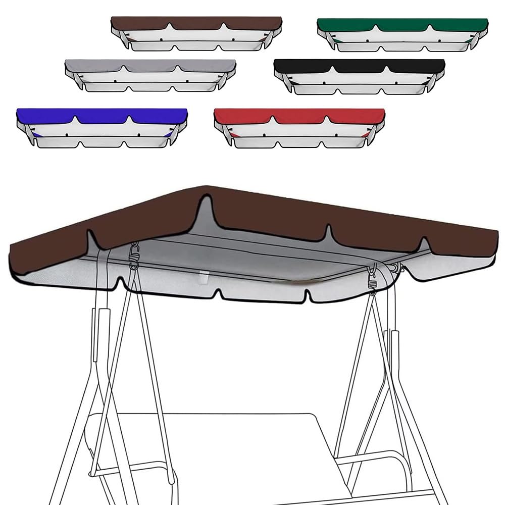 Generic Cubierta Toldo para Columpio Impermeable 164x114cm 195x125cm
