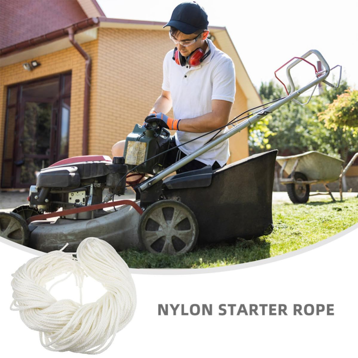 50 Pezzi Corda di Avviamento a Strappo 5mm in Nylon Bianco