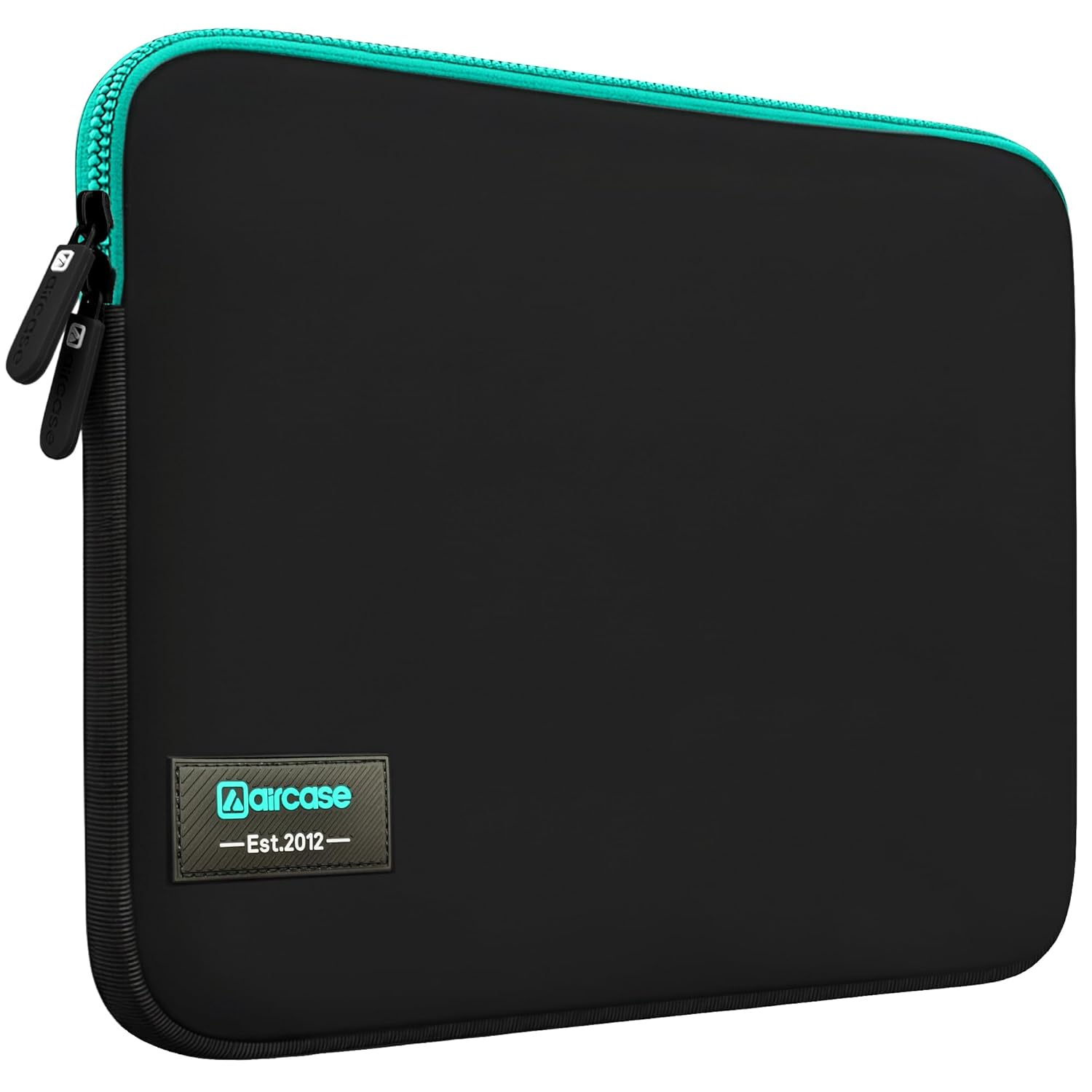 AirCase Neoprene Laptop Sleeve Case Cover for 13.3 Inch MacBook, Dell, HP, Lenovo, more| Water-Resistant, Shockproof Padding, Scratch-Proof| Slim Fit, Wrinkle Free, TSA Security Friendly (Black-Green) AirCase Neoprene Laptop Sleeve Case Cover for 13.3 Inch MacBook, Dell, HP, Lenovo, more| Water-Resistant, Shockproof Padding, Scratch-Proof| Slim Fit, Wrinkle Free, TSA Security Friendly (Black-Green)