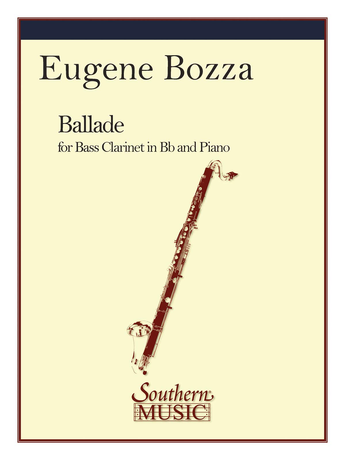 Ballade. Bass Clarinet. Book and Part(s) (Southern Music)